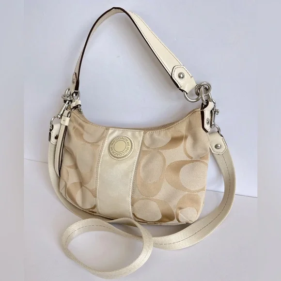 Coach Cream and Tan Shoulder Bag - Picture 11 of 11